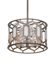 Minka-Lavery 3585-795 - HEXLY - 3 LIGHTS SEMI FLUSH AND PENDANT