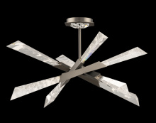 Schonbek Beyond BFM31428-AN - Solitude 28in 120/277V Semi-Flush in Antique Nickel with Optic Haze Quartz
