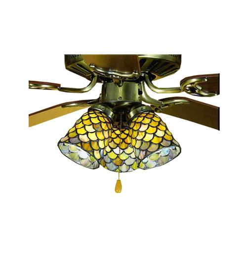 4 W Tiffany Fishscale Fan Light Shade