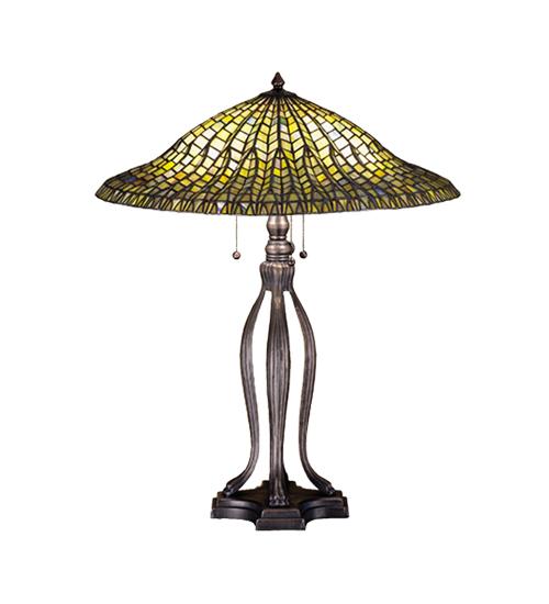 31 H Tiffany Lotus Leaf Table Lamp