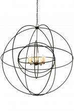 Meyda Black 175340 - 60" Wide Atom Enerjisi 8 Light Chandelier