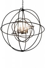 Meyda Black 182735 - 43"W Atom Enerjisi 8 LT Chandelier
