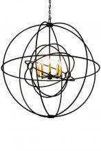 Meyda Black 183063 - 43"W Atom Enerjisi 8 LT Chandelier