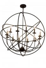 Meyda Black 183432 - 42"W Atom Enerjisi 12 LT Chandelier