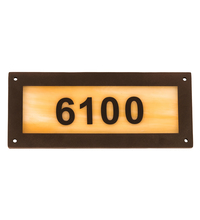 Meyda Black 195162 - 9.5" Wide Personalized Street Address Sign