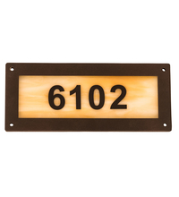 Meyda Black 195165 - 9.5" Wide Personalized Street Address Sign