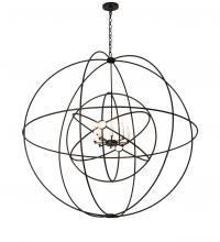 Meyda Black 202102 - 60" Wide Atom Enerjisi 8 Light Chandelier